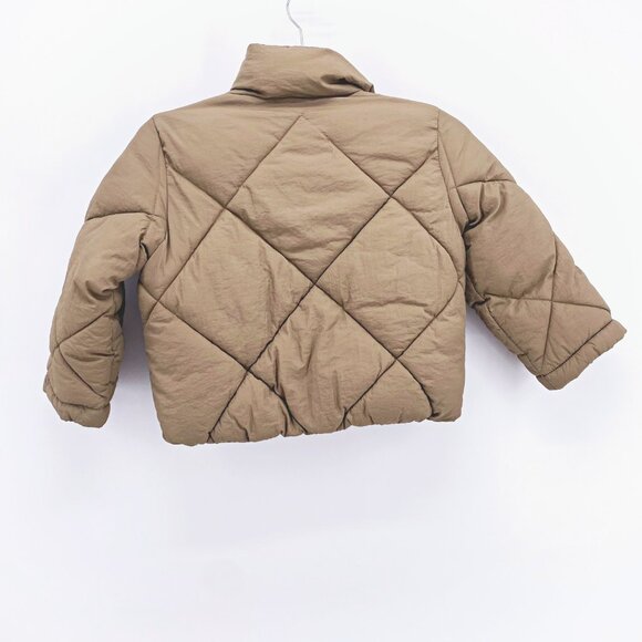 Girls' Zara Quilted Oversized Puffer Coat Sz 6-7 - Picture 6 of 9